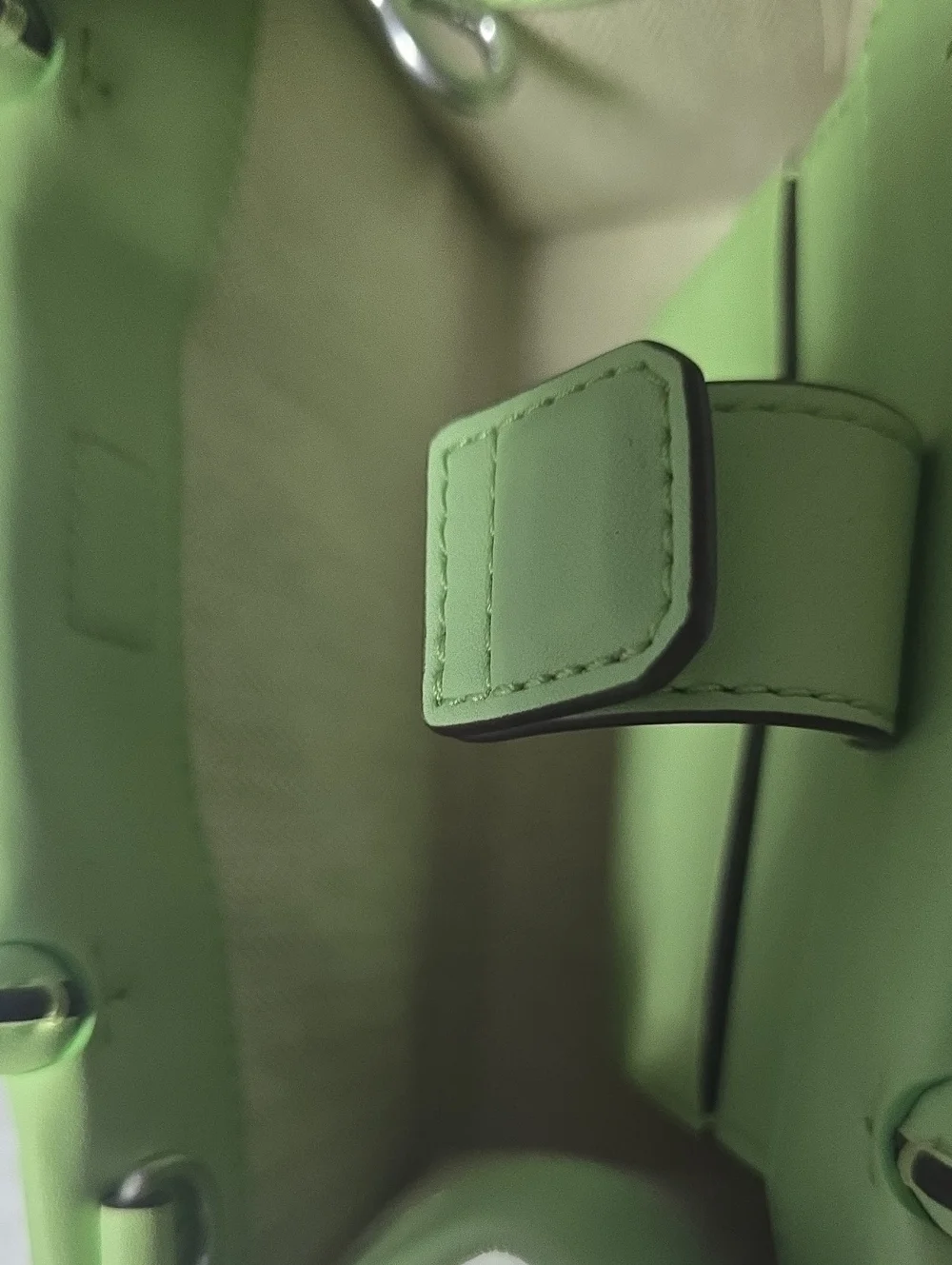 Tory Burch Light Green Mini Leather Top-Handle Crossbody